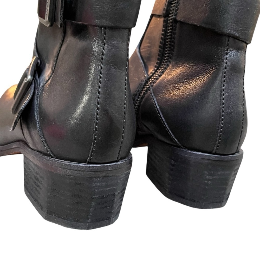 Kork Ease Maxine Leather Buckle Ankle Zip Boots — Size 39/US 8 - Picture 9 of 12